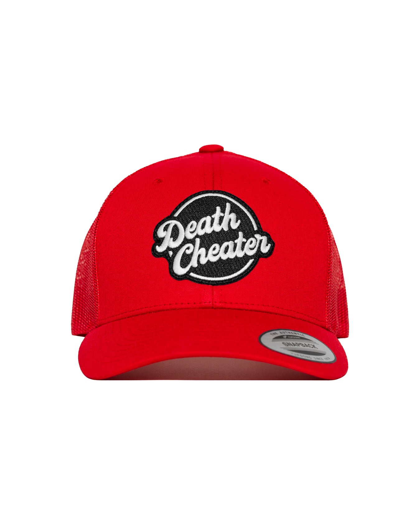 Death Cheater™ Halo Patch Red Curved Bill Snapback