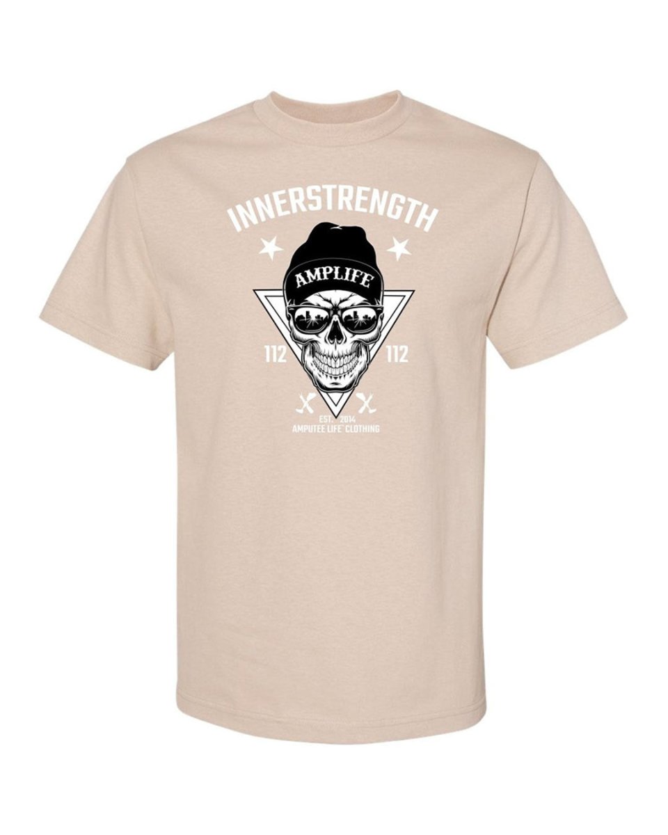 Amplife® Innerstrength Skull Khaki T-Shirt