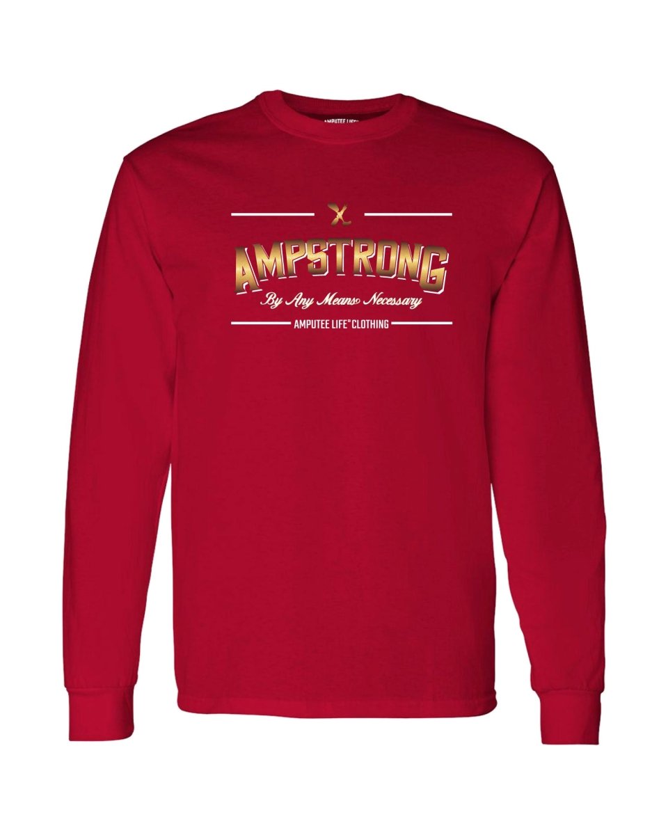 Ampstrong Cardinal Red & Gold Long Sleeve T-Shirt