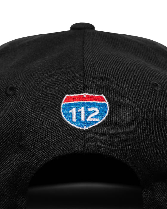 Amplife® Black & Red Flat Bill Snapback Back Detail