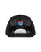 Amplife® Black & White Curved Bill Trucker Snapback Back