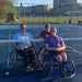 Group portrait of Cincinnati Tennis Foundation advanced wheelchair tennis participants.