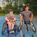 Group portrait of Cincinnati Tennis Foundation advanced wheelchair tennis participants.