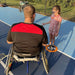 A Cincinnati Tennis Foundation Blind & Visually Impaired tennis participant  discussing with their coach.