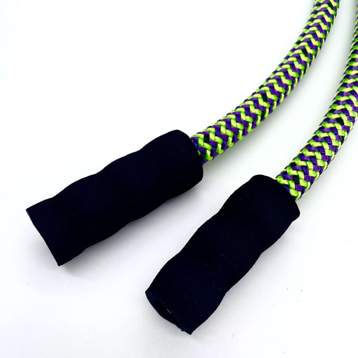 Detail of Equip Products Youth Multi Ropes™ Green & Purple on a white background.