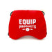 Front of Equip Products Red Small LapMat™ on a white background.