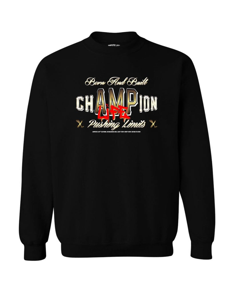 Black and gold outlet champion sweatshirt