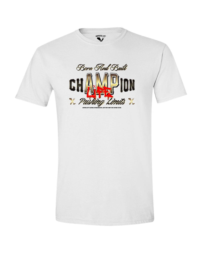 Champion gold and white shirt on sale